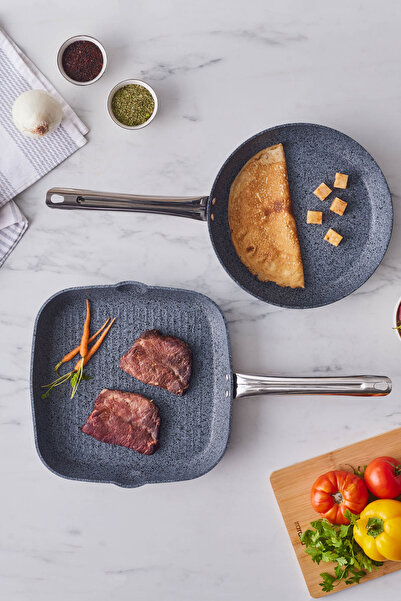 Karaca Σετ ψησταριάς 2 τμχ Μαύρο ταψί Biogranit Monet