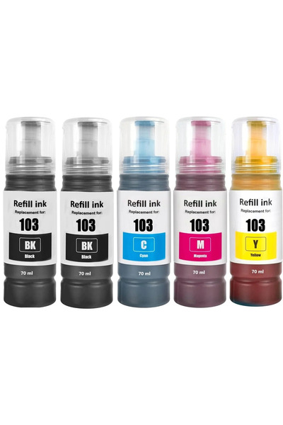 EPSON 103 Mürekkep Muadil L3110/l3111/l3150/l3151/l4150/l6190 yazıcı uyumlu E...