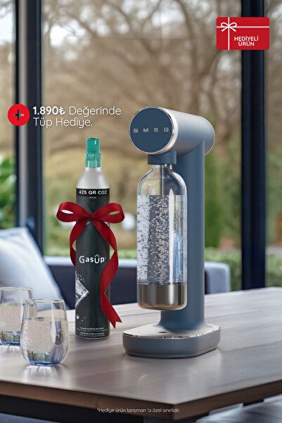 SMEG Soda Makinesi Tritan™ Renew Mat Fırtına Mavisi