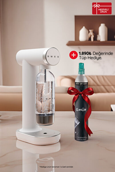 SMEG Soda Makinesi Tritan™ Renew Mat Beyaz