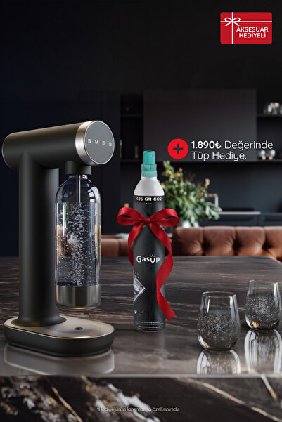 SMEG Soda Makinesi Tritan™ Renew Mat Siyah