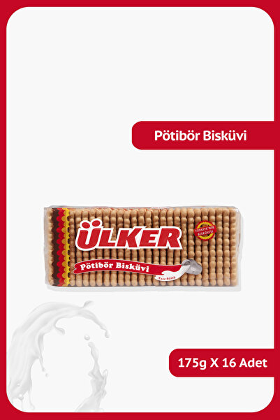 Ülker PÖTİBÖR Bisküvi - 175 gram - 16 Adet