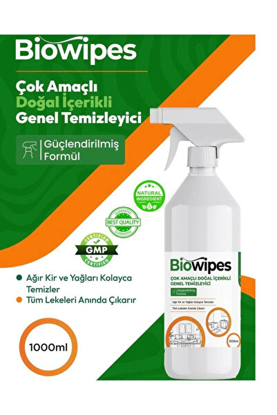 biowipes Bitkisel Doğal Içerikli Yüzey Temizleyici - Çok Amaçlı - Leke Çıkarı...