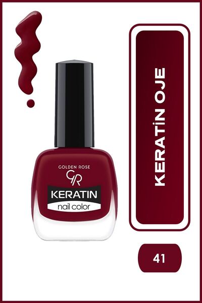 Golden Rose Keratin Nail Color No: 41 - Keratin İçerikli Güçlendirici Parlak Oje