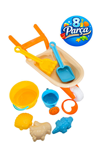 Waldern Toys El Arabası Aksesuarlı Plaj Kum Kovası Oyun Seti