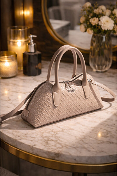 Rimense حقيبة يد وكتف نسائية من فرو المنك