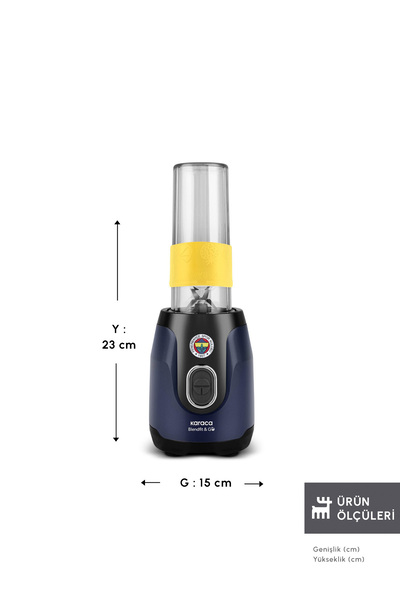 Karaca Blendfit Go Personal Lisanslı Kişisel Smoothie Blender Fenerbahçe