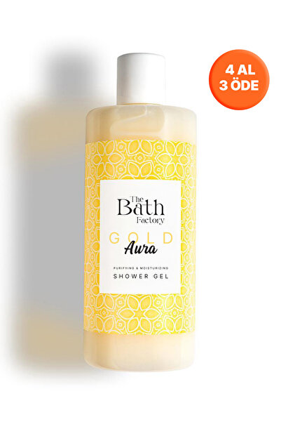 THE BATH FACTORY Gold Aura Nemlendirici Ve Besleyici Mistik Kokulu Duş Jeli 4...
