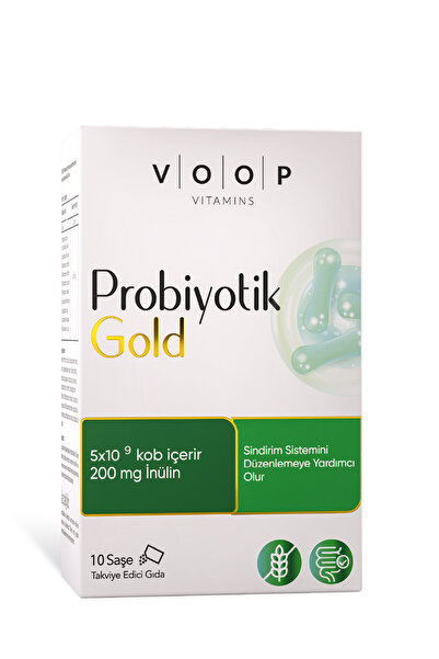 VOOP Probiyotik Mikroorganizma İçeren 10'lu Saşe Takviye Edici Gıda