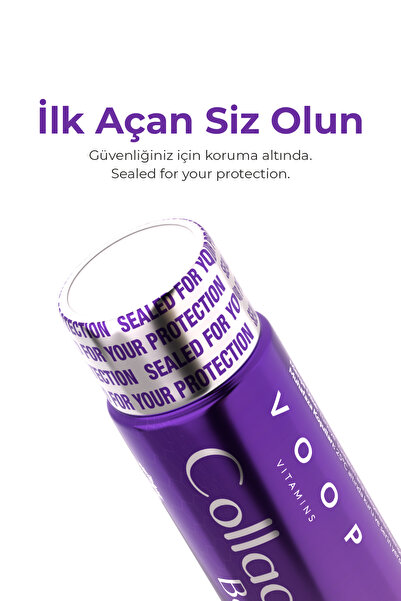 VOOP Collagen Beauty Yüksek Biyoaktif Hidrolize Kolajen %100 Saf Ve Doğal - 30 Tüp