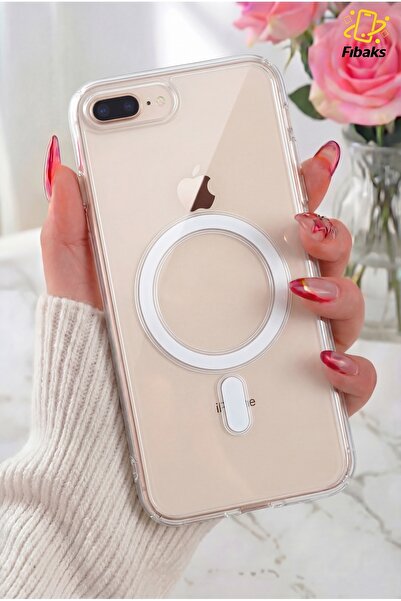 Fibaks iPhone 7 Plus/8 Plus Kılıf Magsafe Wireless Kablosuz Şarj Destekli Ser...