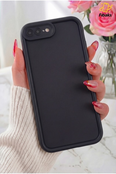 Fibaks iPhone 7 Plus/8 Plus Kılıf Kamera Korumalı Yumuşak Dokulu Darbe Emici ...