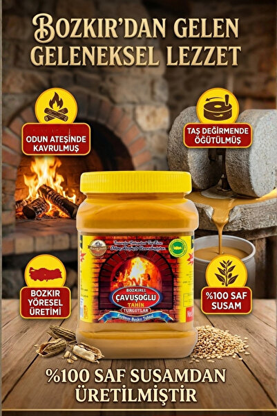 Bozkırlı Çavuşoğlu Odun Ateşinde Karafırın Tahin Bozkır Tahini Kepeksiz 930g