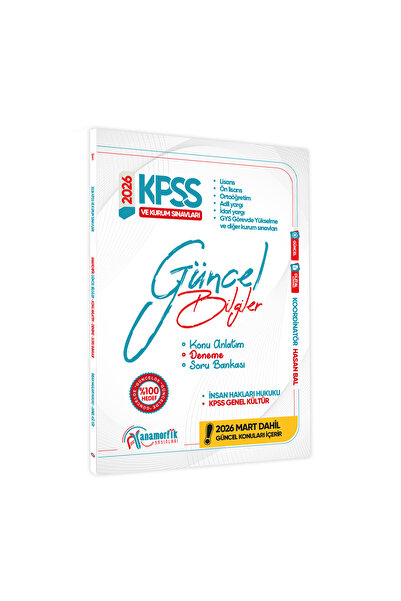 İnformal Yayınları 2026 KPSS Genel Kültür/Kurum Sınavları Güncel Bilgiler Kon...