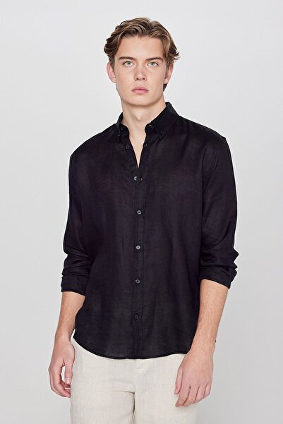 Lee Regular Fit Black Kemeç