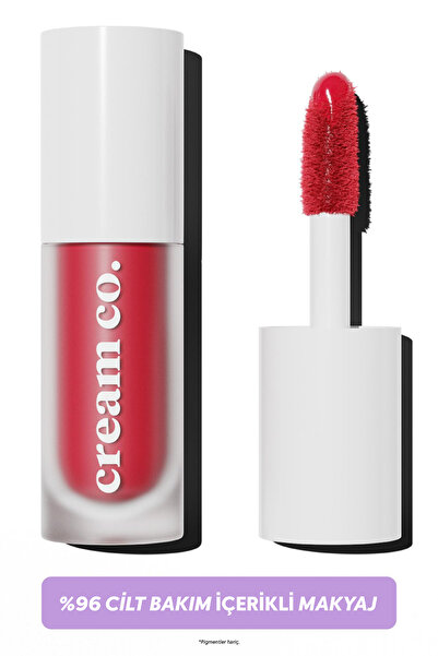 Cream Co. Allık Ruj Göz Farı Glow Tint Deep Red | Nemlendirici Makyaj | Kırmı...