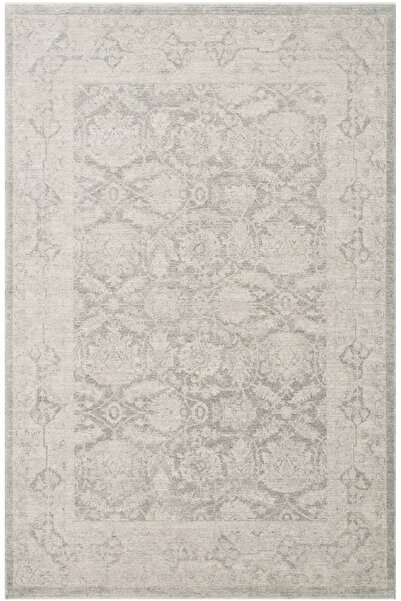 Cool Halı Şahmaran Gri Vintage Etnik Desen Eskitme Yumuşak Dokuma Kolay Temiz...