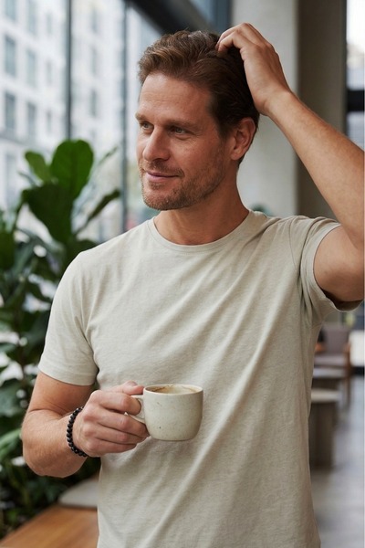 Tudors Unisex Slim Fit Dar Kesim %100 Pamuk Yumuşak Dokulu Taş Renk Bisiklet ...