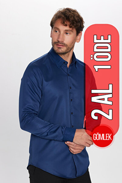 Tudors Slim Fit Langarm Bügelleicht Schweißabsorbierend Atmungsaktiv Textur K...