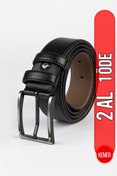 Tudors حزام رجالي كلاسيكي أسود بعرض 3.5 سم