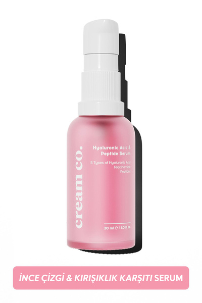 Cream Co. Kırışıklık Karşıtı Peptit Serum | Aydınlatıcı | Niacinamide Hyaluro...