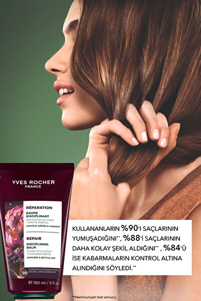 Yves Rocher Bitkisel Keratin Bakım Kremi - Tüm Saçlar/Onarıcı / Şekillendirici / Reparation -Prebiyotik,Vegan-15
