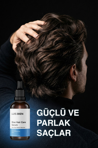 Luis Bien Saç Dökülme Karşıtı Mavi Serum – Saç Kökü Bakım Serumu, Yoğun Güçlendirici Formül