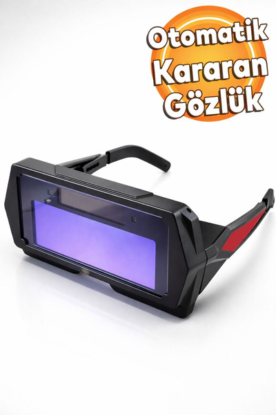Badem10 Otomatik Kararan Kaynakçı Gözlüğü Kaynak Maskesi Koruyucu Güvenliği G...