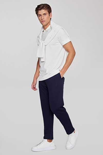 AC&Co / Altınyıldız Classics Ανδρικό παντελόνι jogger σε σκούρο μπλε βαμβακερ...