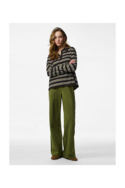 PIECES PCGUNHILD HW ШИРОКИ ПАНТАЛОНИ ДЖЪРС