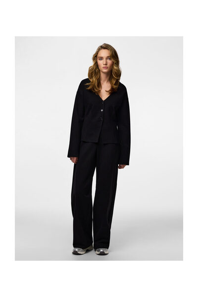 PIECES PCGUNHILD HW ШИРОКИ ПАНТАЛОНИ ДЖЪРС