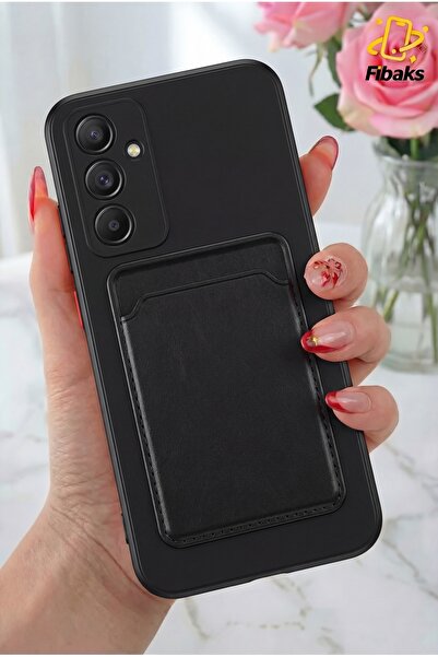 Fibaks Galaxy A26 Kılıf Kamera Korumalı Arkası Kartlıklı Cüzdanlı Kırmızı Tuş...