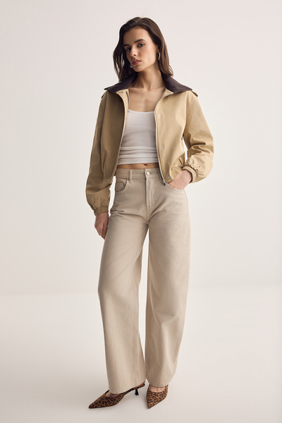 Muse for all x Trendyolmilla Stone Mid Waist Baggy Jeans aus 100 % Baumwolle ...