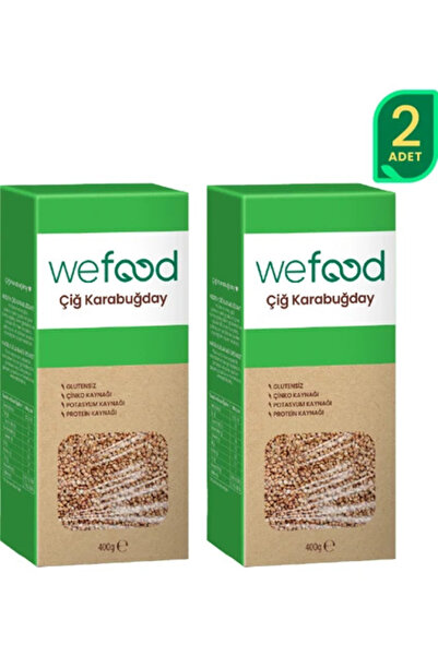 Wefood Glutensiz Çiğ Karabuğday Tanesi 400 gr 2'li