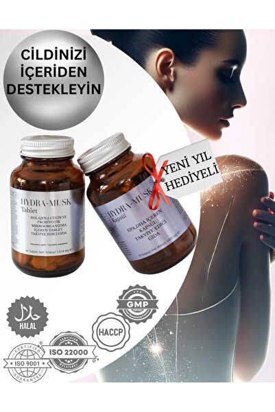 Hydra Musk Cildin Nem Tutma Kapasitesini Arttırmayı Destekleyen 30 Tablet+30 ...