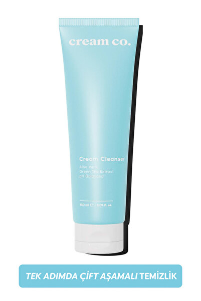 Cream Co. pH dengeli Krem Yüz Makyaj Temizleyici | Çift Aşamalı | Yeşil Çay Ö...