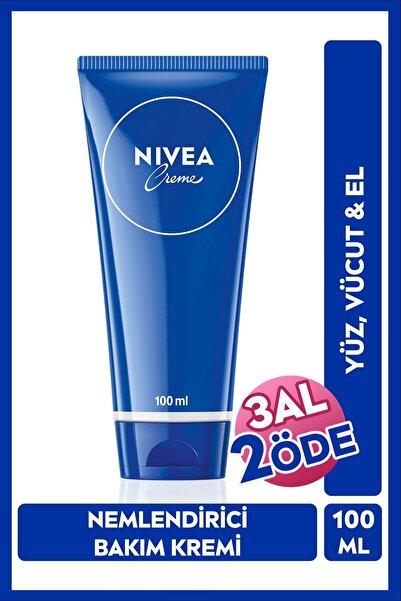 NIVEA Creme Nemlendirici Yüz,Vücut,El Kremi 100 ml,Yoğun Besleyici,Tüm Cilt T...