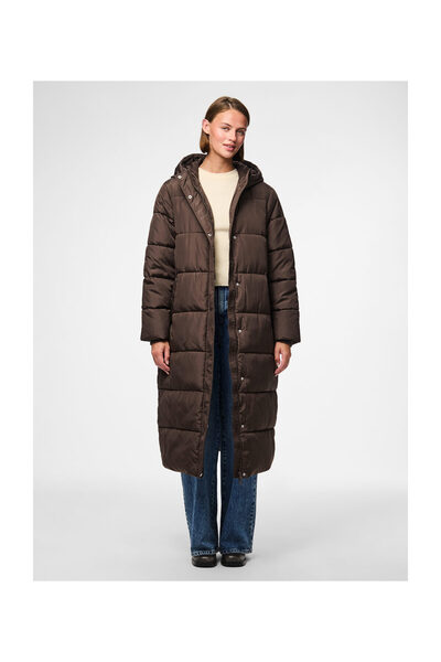 PIECES PCMADDIE DŁUGA KURTKA PIKOWANA NOOS BC