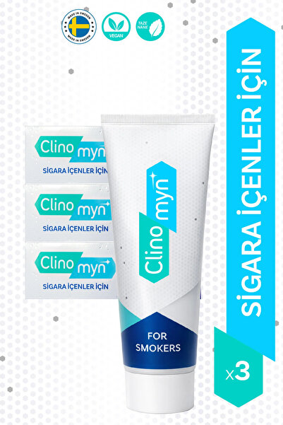 Clinomyn Sigara İçenler İçin Diş Beyazlatan Diş Macunu 3X75 ml