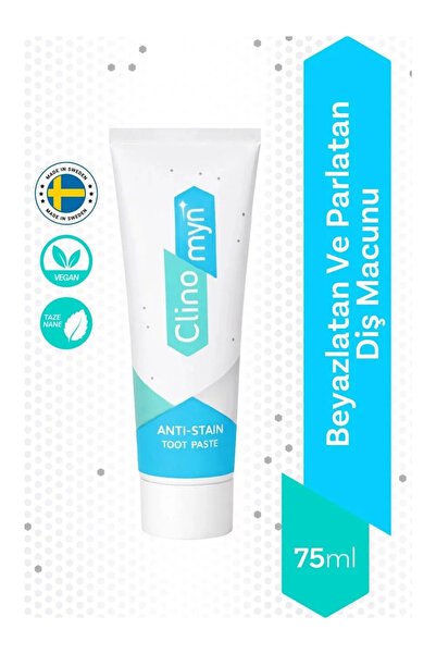Clinomyn Fresh Diş Beyazlatan Ve Parlatan Jel Diş Macunu 75 ml X 3 Adet