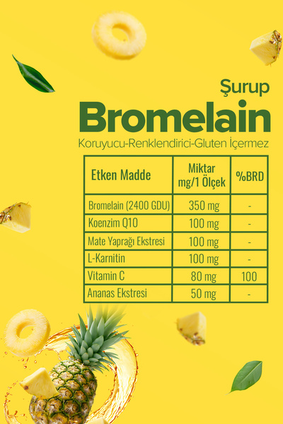 Zühre Ana Bromelain Ananas İçeren Detox Şurubu
