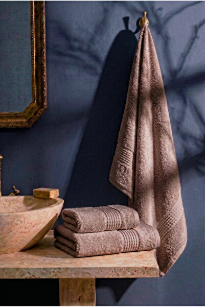 Perotti Softy 3-Piece Dusty Rose Cotton Hand, Face and Bath Towel Set 30X50 -...