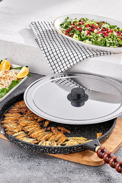 Taç Döküm Granit Balık Tavası 36 Cm