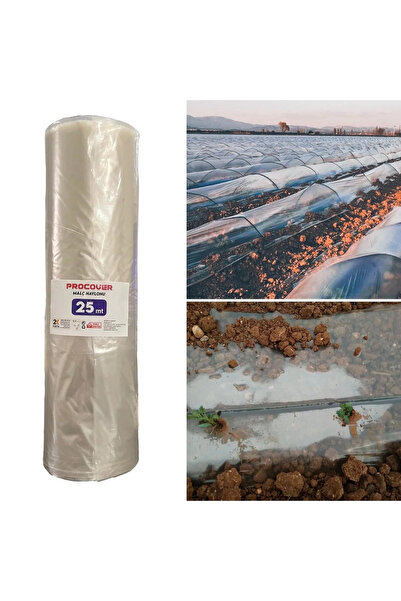 Procover Don Kırağı Örtüsü Şeffaf Malç Naylonu 25 Metre 120 Cm Bitki Koruma Ö...