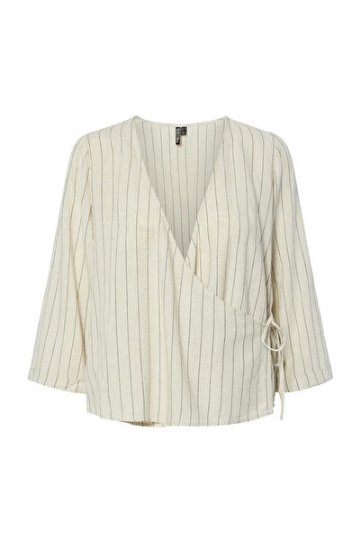 PIECES PCPIA 3/4 WRAP TOP WVN NOOS