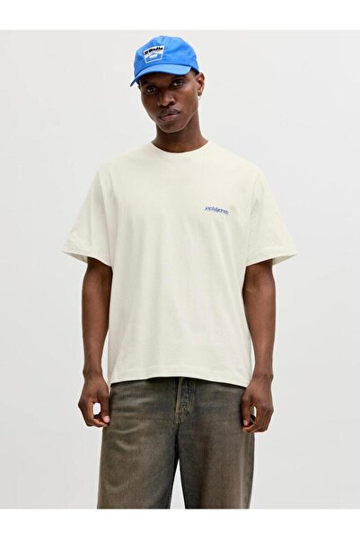 Jack & Jones تي شيرت رجالي محبوك CO100