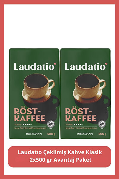 Laudatio Çekilmiş Kahve Klasik 500 Gr 2 Adet 2*500 Gr