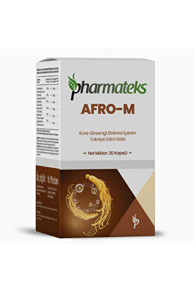 Pharmateks Afro-m Kore Ginsengi Ekstresi Içeren Takviye Edici Gıda 30 Kapsül