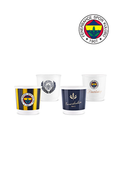 Karaca x Fenerbahçe 4 Kişilik Espresso Seti 90 ml