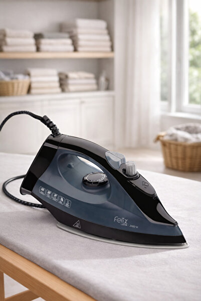 Arzum Felix FL663 Liena Buharlı Ütü 2400W Seramik Tabanlı, Şok Buhar, Dikey B...